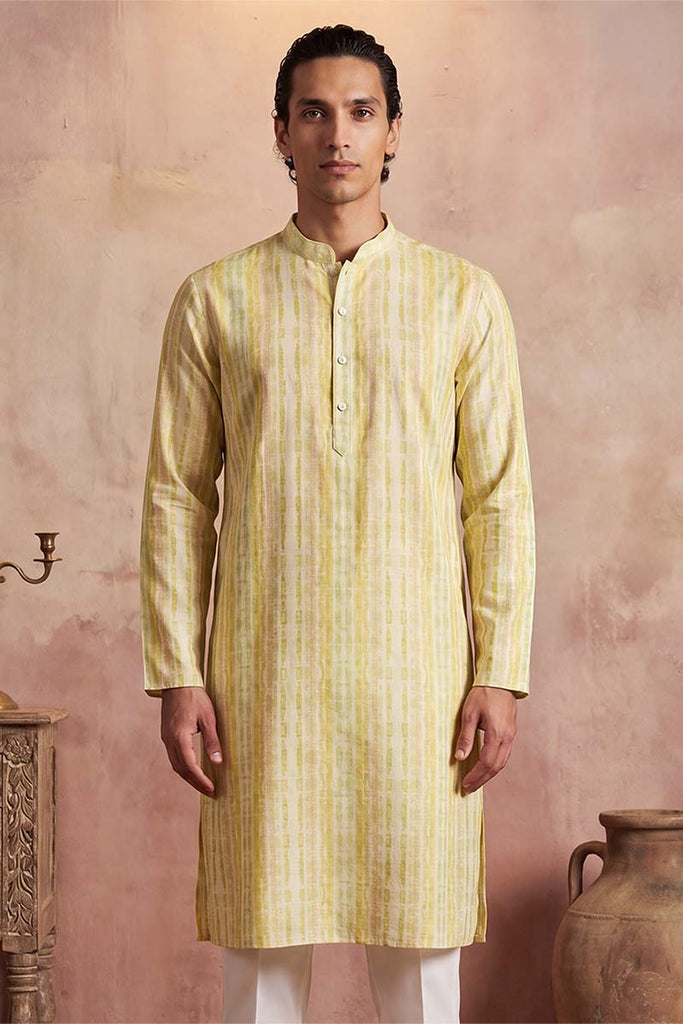 Multi Silk Blend Abstract Printed Kurta MKU2255