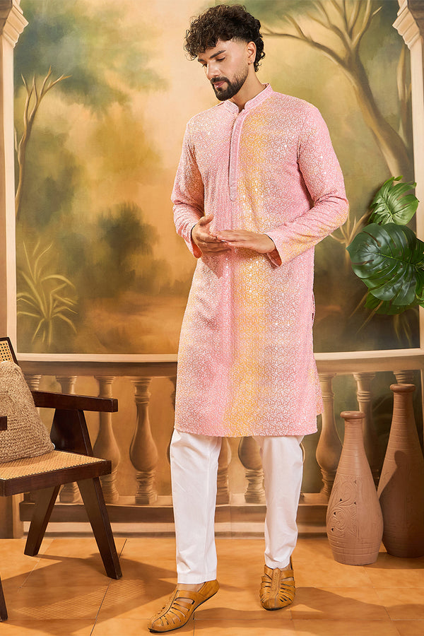 Multi Viscose Rayon Solid Embroidered Straight Kurta MKU1437