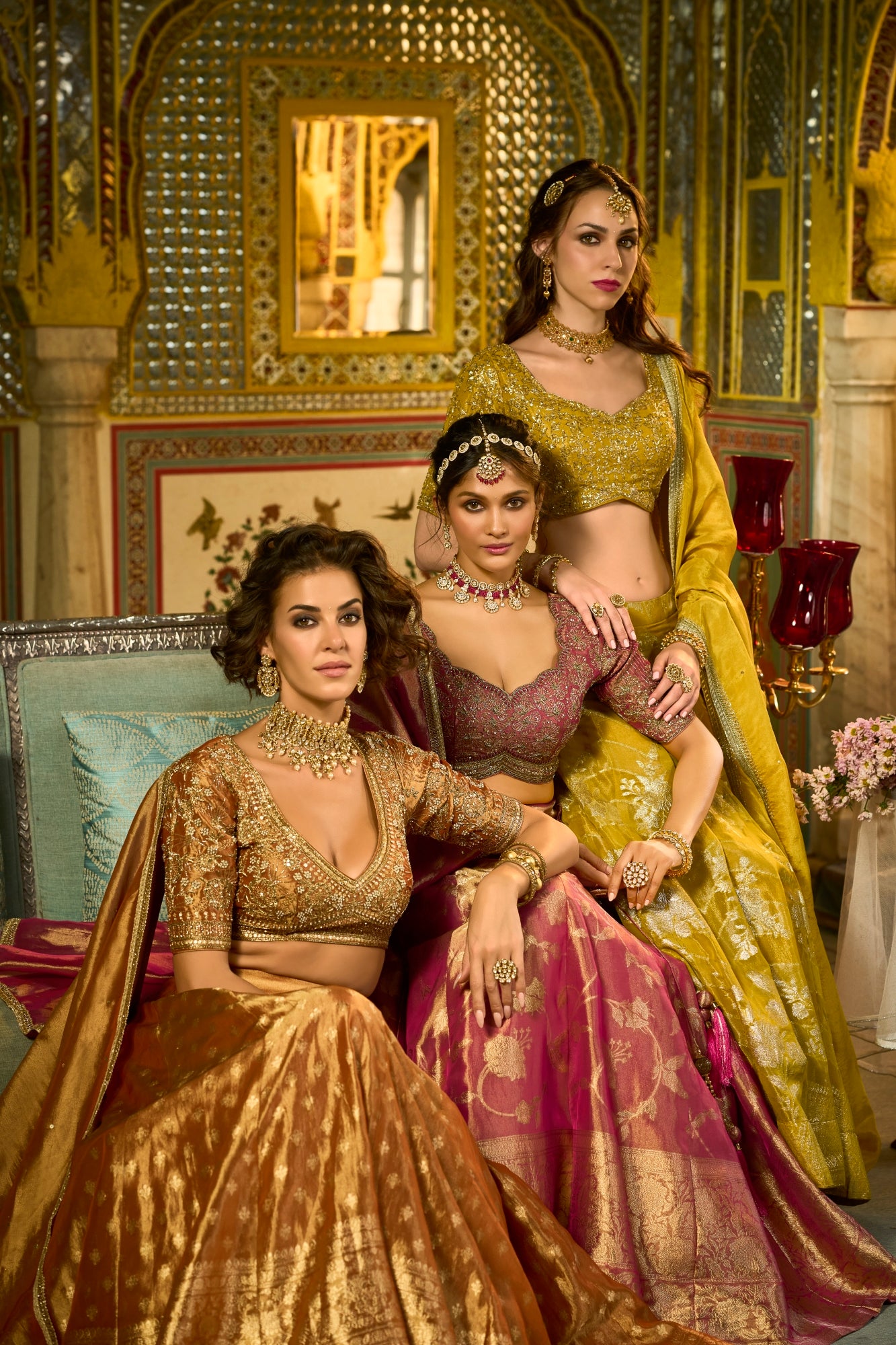 Almarina Readymade Silk Blend Lehenga Choli