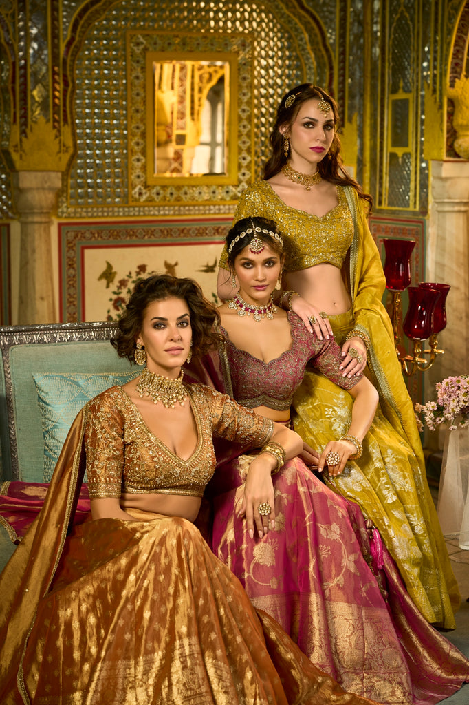Almarina Readymade Silk Blend Lehenga Choli