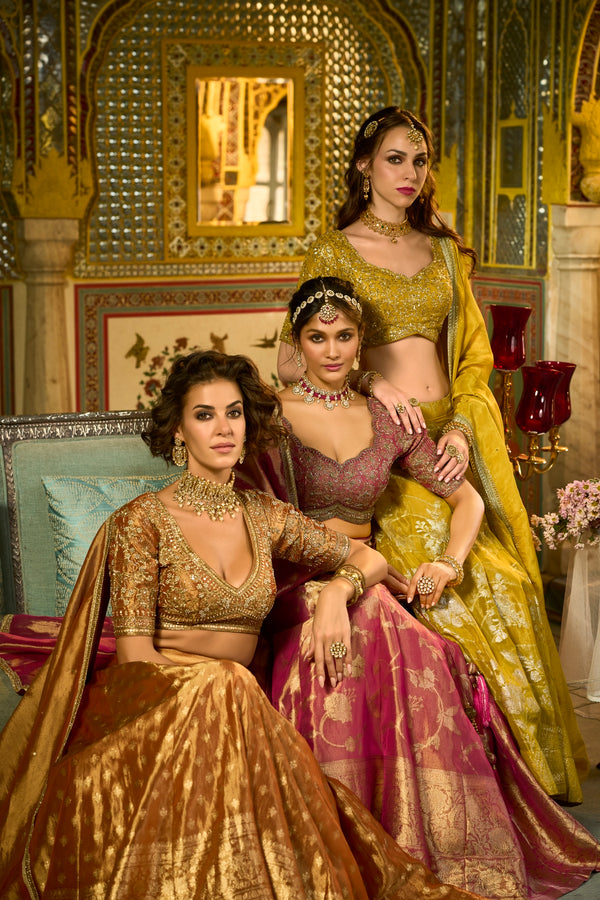 Almarina Readymade Silk Blend Lehenga Choli