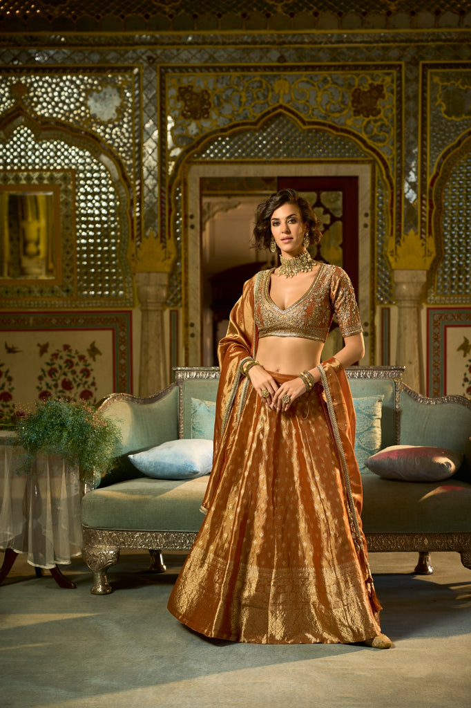 Almarina Readymade Silk Blend Lehenga Choli