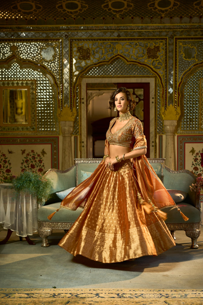 Almarina Readymade Silk Blend Lehenga Choli