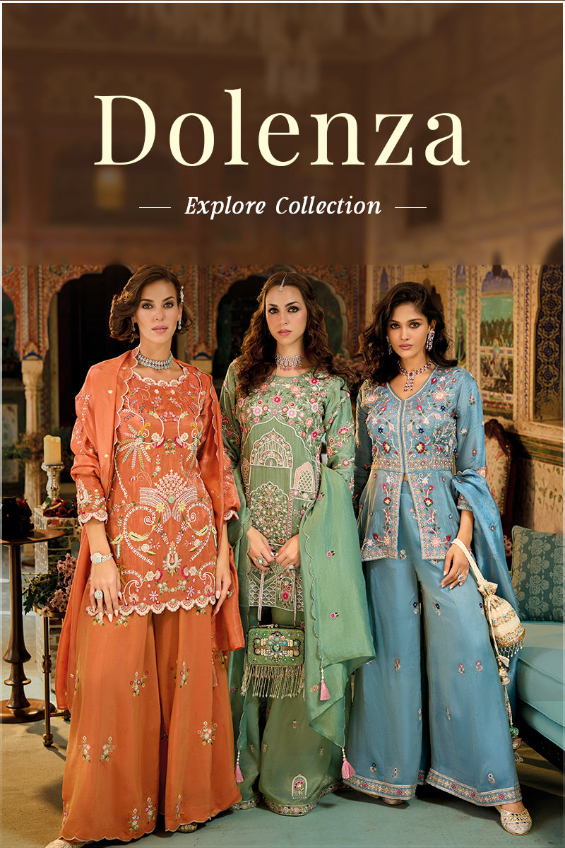 Dolenza Readymade Viscose Shimmer Plazzo Suit Set
