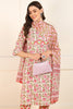 Pink Cotton Floral Printed Straight Suit Set JPSKD1014PNK