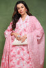 Pink Pure Cotton Floral Printed Straight Suit Set JPSKD1015PNK