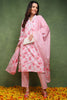 Pink Pure Cotton Floral Printed Straight Suit Set JPSKD1015PNK