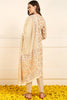 Orange Pure Cotton Floral Embroidered Straight Suit Set JPSKD1017ORG