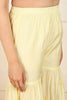 Yellow Silk Blend Embroidered Straight Suit Set JPSKD1021YLW