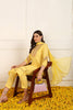 Yellow Cotton Embroidered Straight Suit Set JPSKD1052YLW