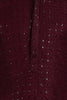 Ethnic Bay Wine Viscose Rayon Solid Embroidered Straight Kurta For Men MKU1022WIN