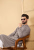 Ethnic Bay Grey Viscose Rayon Solid Embroidered Straight Chikankari Kurta MKU1049