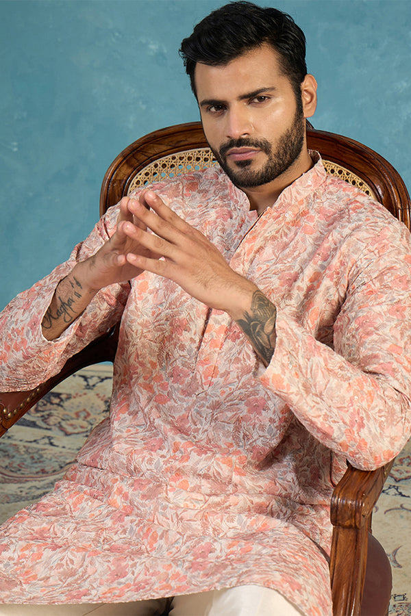 Multi Viscose Rayon Embroidered Calf Length Straight Regular Kurta MKU1759