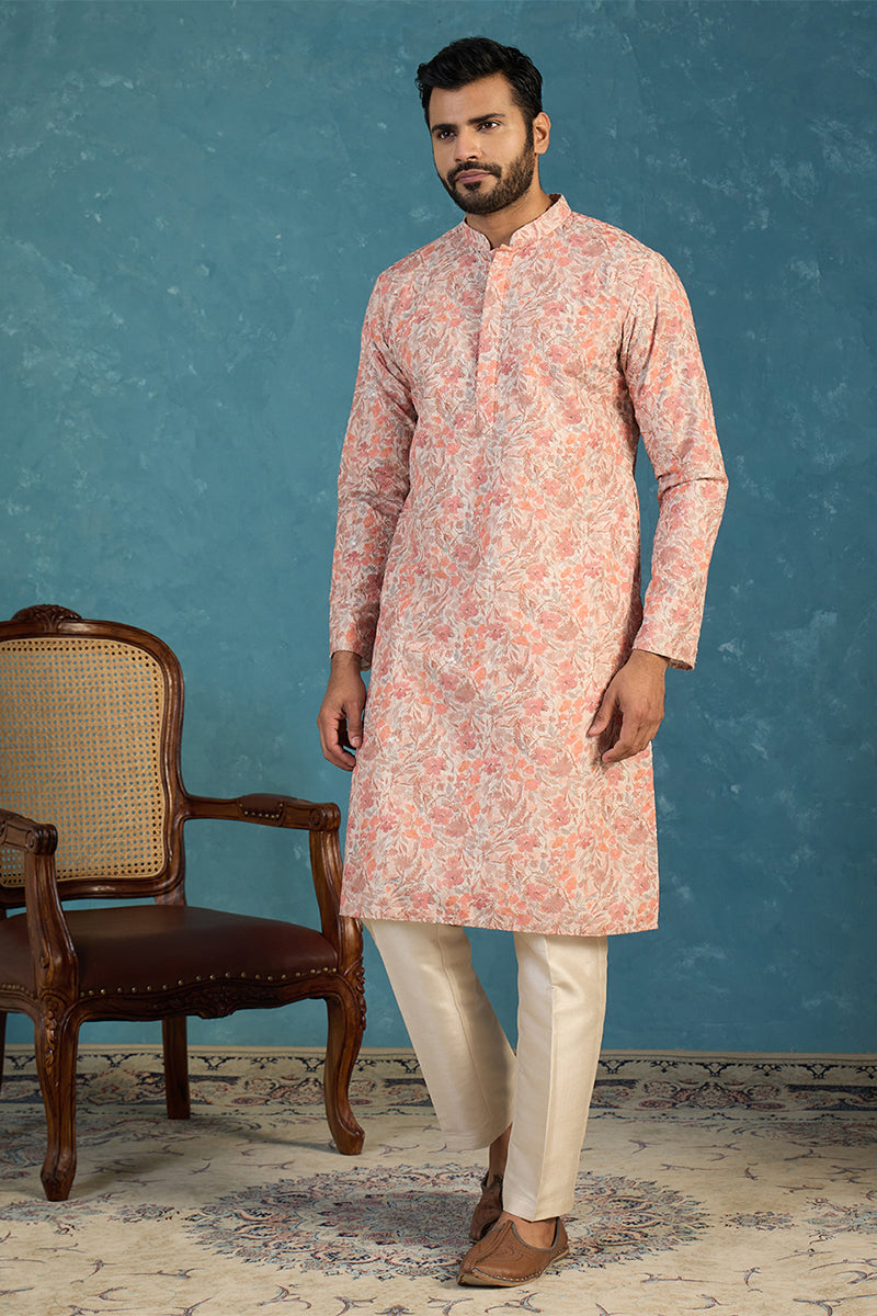 Multi Viscose Rayon Embroidered Calf Length Straight Regular Kurta MKU1759