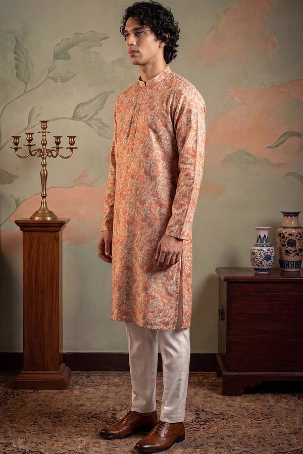 Multi Viscose Rayon Embroidered Calf Length Straight Regular Kurta MKU1759