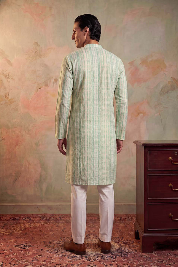 Multi Silk Blend Abstract Printed Kurta MKU2251