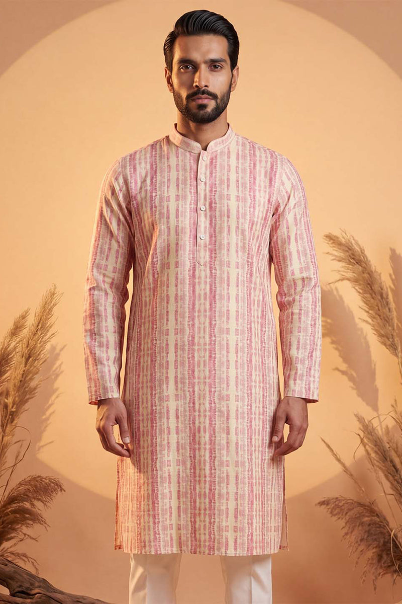 Multi Silk Blend Abstract Printed Kurta MKU2257