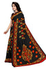 Black Georgette Printed Saree With Blouse Piece PC1154