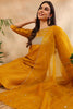 Mustard Poly Silk Straight Suit Set PKSKD1635