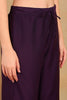 Purple Silk Blend Anarkali Kurta Pant With Dupatta PKSKD1773