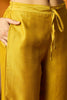 Silk Blend Mustard Embroidered Straight Kurta Pant With Dupatta PKSKD1817