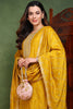 Silk Blend Mustard Embroidered Straight Kurta Pant With Dupatta PKSKD1817