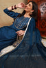 Silk Blend Blue Embroidered Straight Kurta Pant With Dupatta PKSKD1820