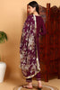 Purple Silk Blend Yoke Design Kurta Pant With Dupatta PKSKD1870