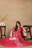 Pink Silk Blend Solid Embroidered Flared Suit Set PKSKD2071