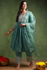 Sea Green Silk Blend Solid Yoke Design Anarkali Suit Set PKSKD2126