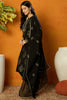 Black Viscose Rayon Solid Woven Design Straight Suit Set PKSKD2131