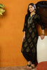 Black Viscose Rayon Solid Woven Design Straight Suit Set PKSKD2131