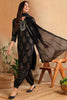 Black Viscose Rayon Solid Woven Design Straight Suit Set PKSKD2131