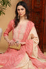 Peach Viscose Rayon Bandhani Printed Straight Suit Set PKSKD2248