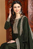 Green Silk Blend Solid Embroidered Straight Style Suit Set PKSKD2263