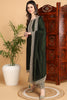 Green Silk Blend Solid Embroidered Straight Style Suit Set PKSKD2263