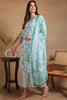 Off White Poly Rayon Printed Straight Suit Set PKSKD2328