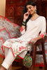 White Rayon Blend Floral Printed Straight Suit Set PKSKD2415