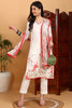 White Rayon Blend Floral Printed Straight Suit Set PKSKD2415