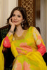 Yellow Rayon Blend Floral Printed Straight Suit Set PKSKD2425
