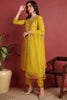 Mustard Silk Blend Solid Embroidered Straight Suit Set PKSKD2434