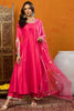 Pink Cotton Blend Solid Embroidered Anarkali Suit Set PKSKD2457