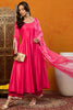 Pink Cotton Blend Solid Embroidered Anarkali Suit Set PKSKD2457