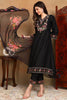 Black Silk Blend Solid Embroidered Straight Trouser Bottom Suit Set PKSKD2474