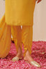 Mustard Yellow Viscose Rayon Embroidered Straight Suit Set PKSKD2503YLW