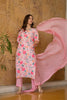 Pink Rayon Blend Floral Printed Straight Suit Set PKSKD2510PNK