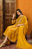 Mustard Silk Blend Solid Embroidered Anarkali Suit Set PKSKD2519