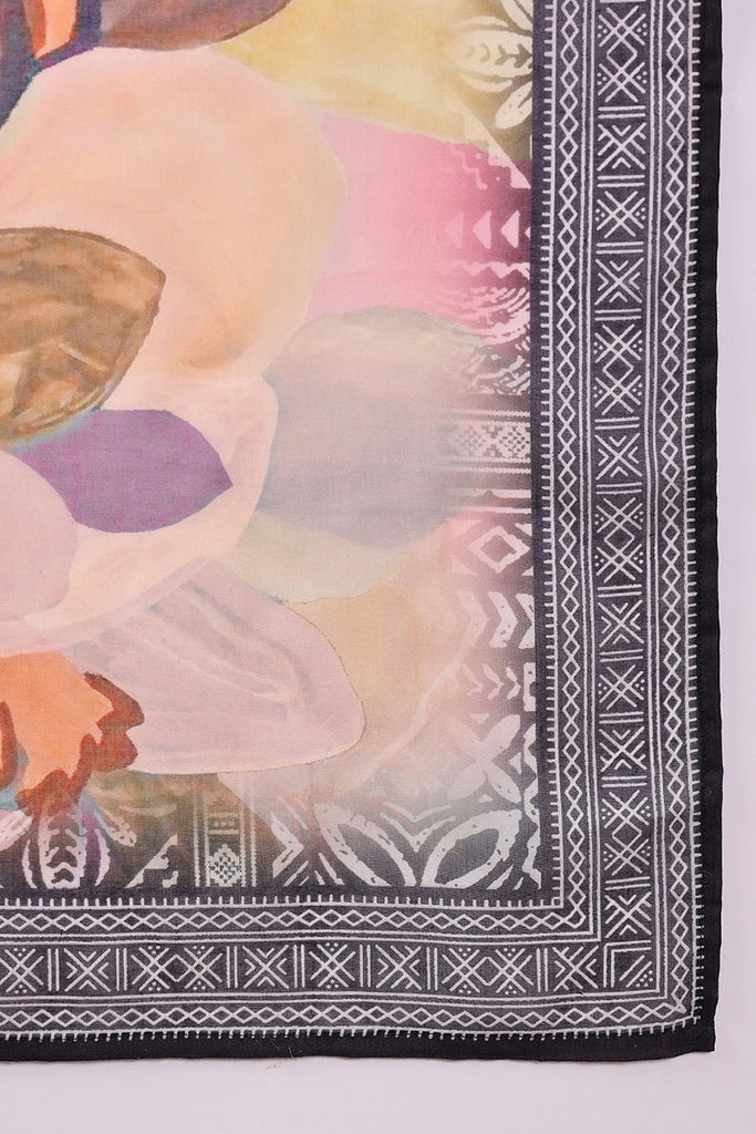 Black Rayon Blend Geometric Printed Straight Trouser Bottom Suit Set SETPKSKD2542BLK (M To 3XL Set)