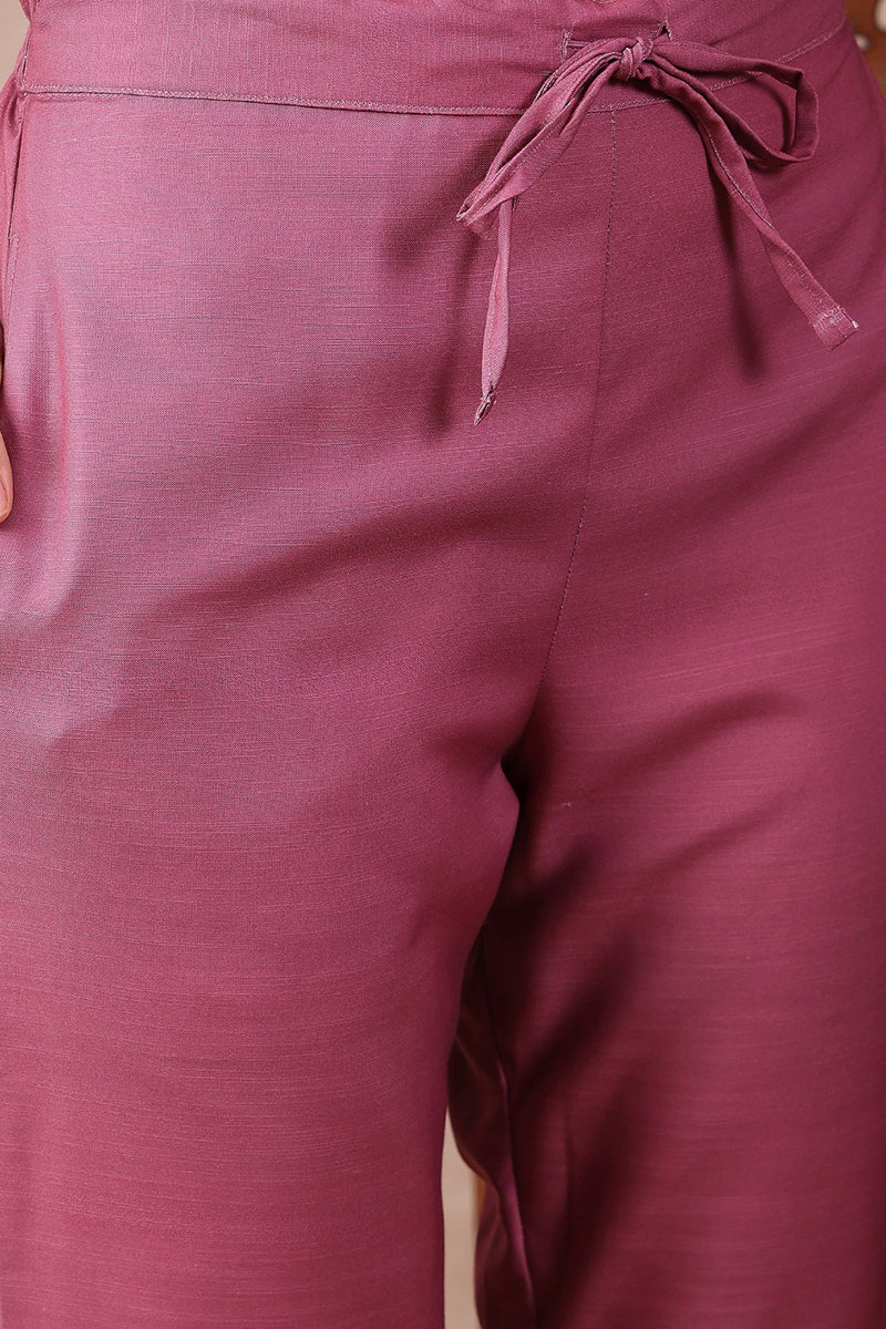 Multi Color Rayon Blend Floral Printed Straight Trouser Bottom Suit Set SETPKSKD2544PPL (M To 3XL Set)