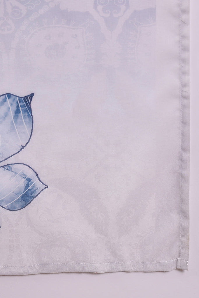 Blue Rayon Blend Abstract Printed Straight Trouser Bottom Suit Set SETPKSKD2550BLU (M To 3XL Set)